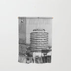 Capital Records Building, Los Angeles, California black and white photograph / black and white photography Wall Hanging Gallery Image 1