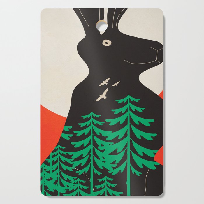 Black Rabbit 3 Cutting Board Gallery Image 1