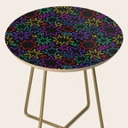Colorful fun star doodle pattern Side Table Gallery Image 2