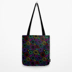 Colorful fun star doodle pattern Tote Bag Gallery Image 2