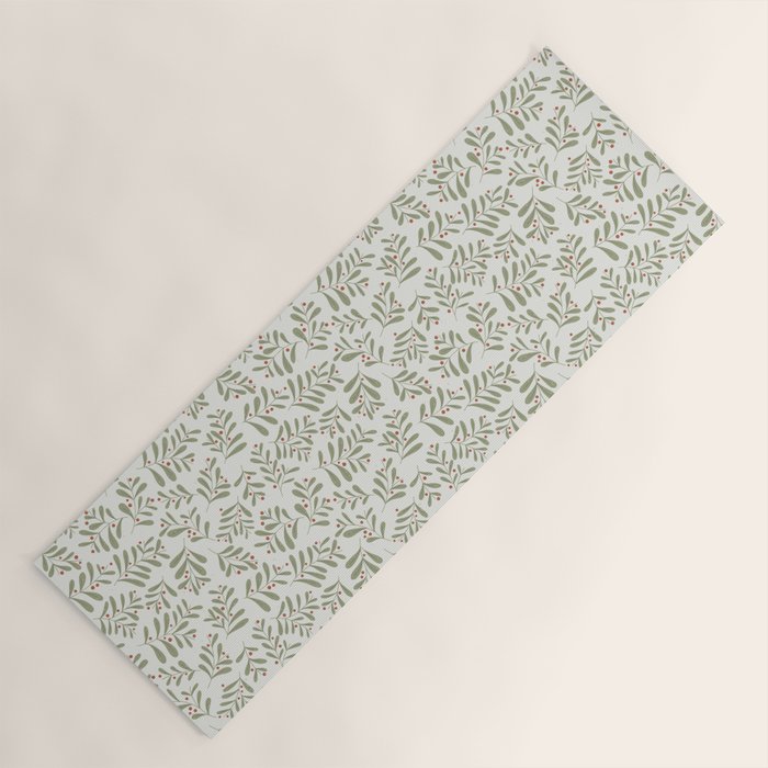 Modern Mistletoe Yoga Mat Gallery Image 1