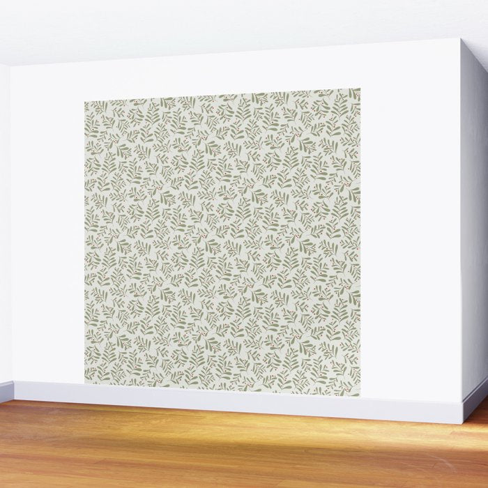 Modern Mistletoe Wall Mural Gallery Image 2