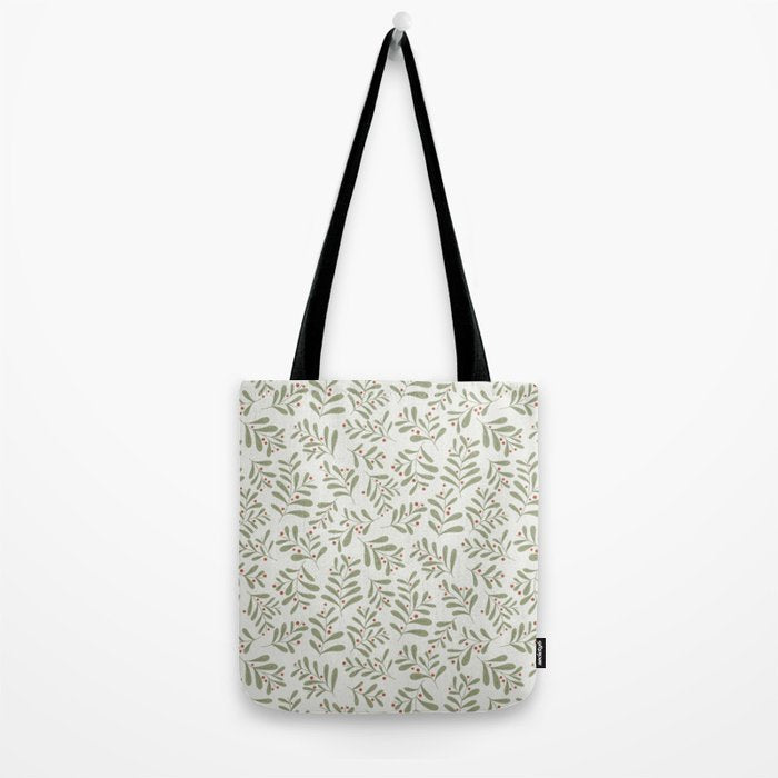 Modern Mistletoe Tote Bag Gallery Image 2
