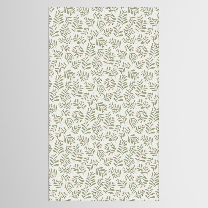 Modern Mistletoe Tablecloth Gallery Image 2