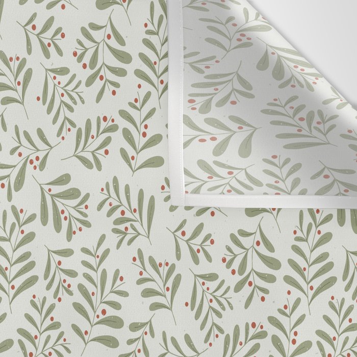 Modern Mistletoe Wall Tapestry Gallery Image 3