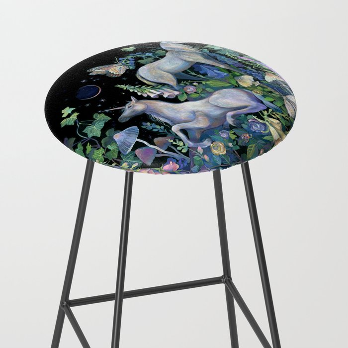 Unicorns Magical Rose Garden Stool Gallery Image 2