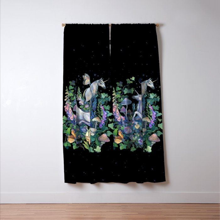 Unicorns Magical Rose Garden Window Curtain Gallery Image 3