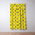 Polka Proton Yellow Window Curtain Gallery Image 3