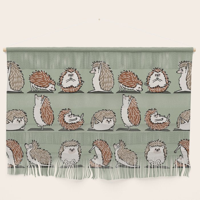 Hedgehog Yoga Wall Hanging Gallery Image 1