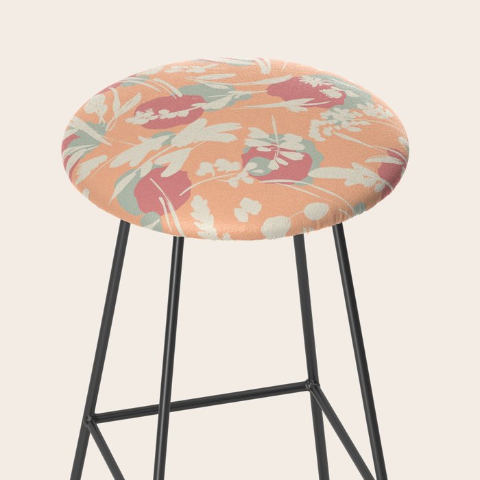 Abstract wild garden SM Stool Gallery Image 2