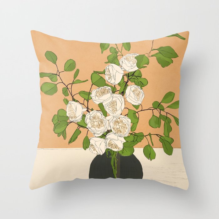 Beautiful Bouquet 06 Throw Pillow Gallery Image 6