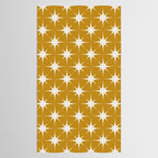 Mustard Yellow Midcentury Modern Atomic Starburst Tablecloth Gallery Image 2
