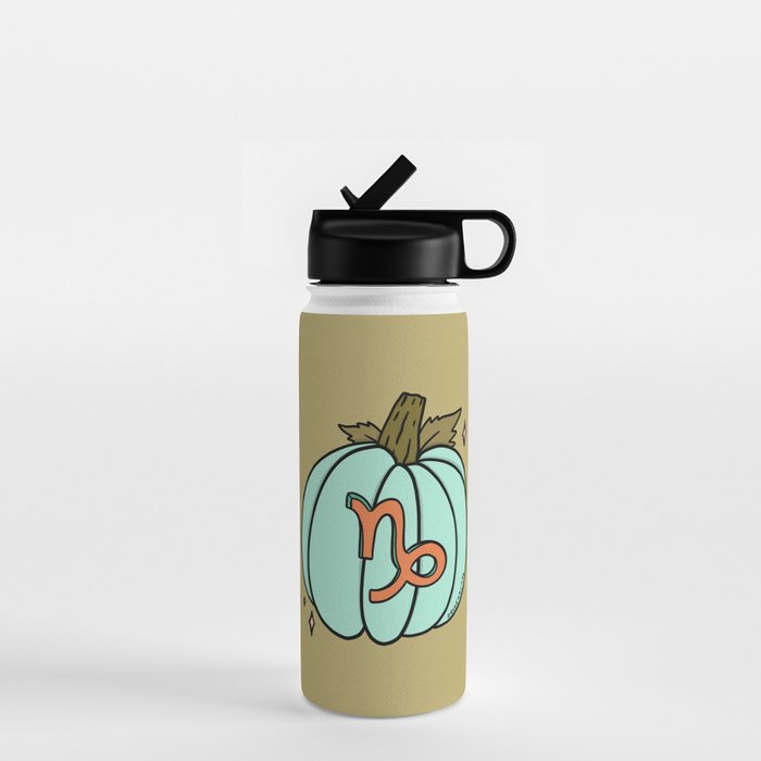 Capricorn Pumpkin Water Bottle Gallery Image 1