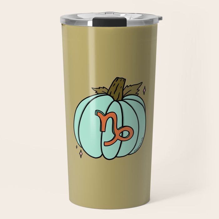 Capricorn Pumpkin Travel Mug Gallery Image 1