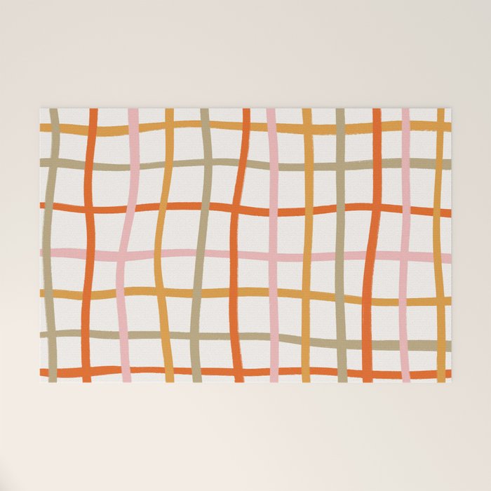 Weave Pattern Welcome Mat Gallery Image 1