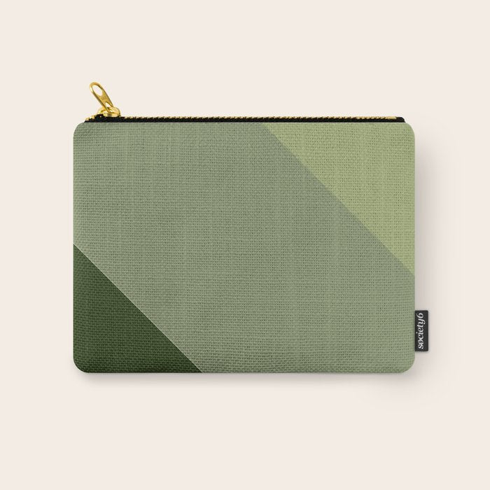 Pine Moss Sage Diagonal  Carry All Pouch Gallery Image 1