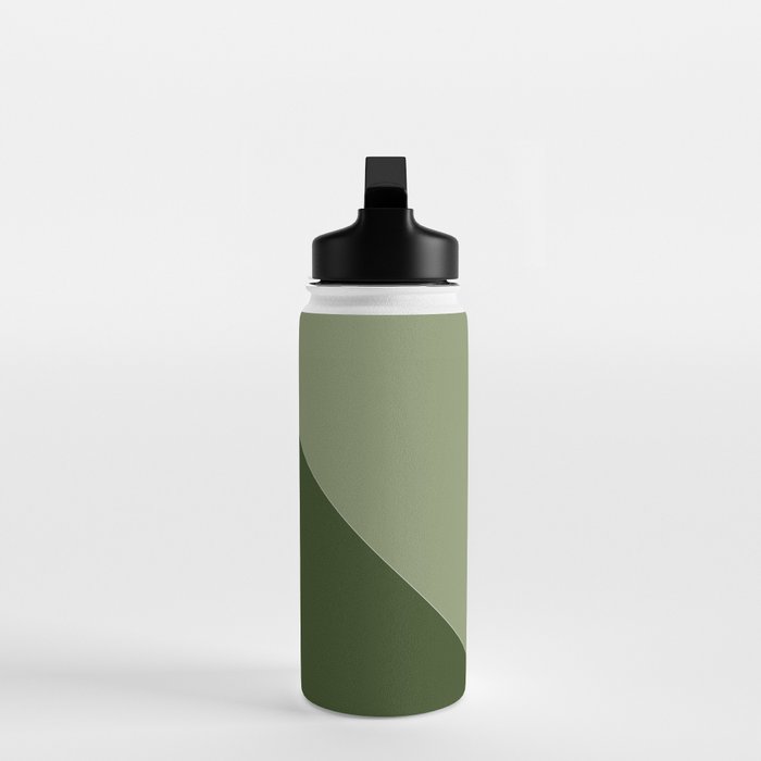 Pine Moss Sage Diagonal  Water Bottle Gallery Image 3