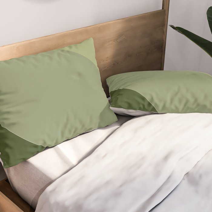 Pine Moss Sage Diagonal  Pillow Sham Gallery Image 2