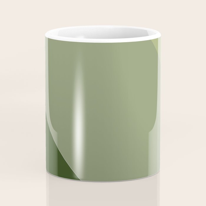 Pine Moss Sage Diagonal  Coffee Mug Gallery Image 4