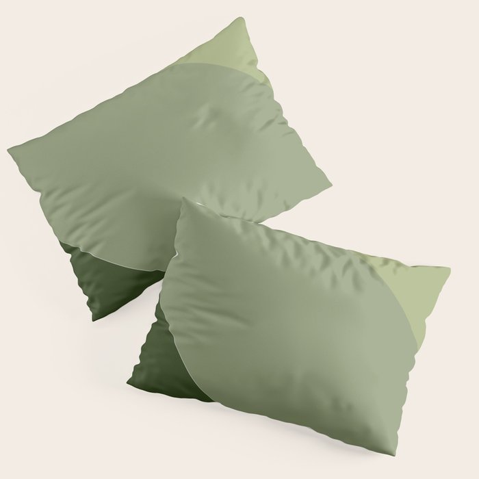 Pine Moss Sage Diagonal  Pillow Sham Gallery Image 3