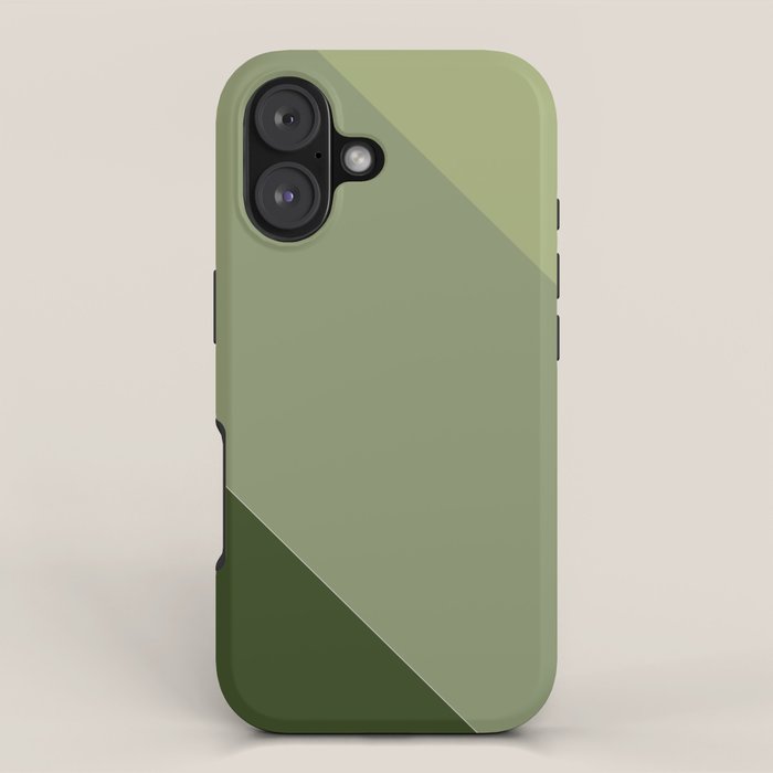 Pine Moss Sage Diagonal  iPhone Case Gallery Image 1