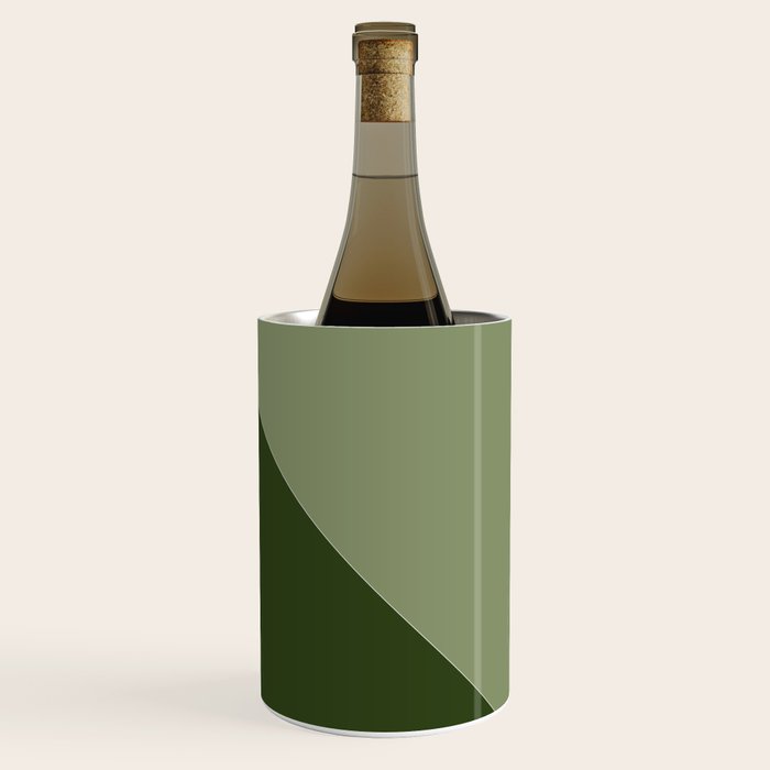 Pine Moss Sage Diagonal  Wine Chiller Gallery Image 2