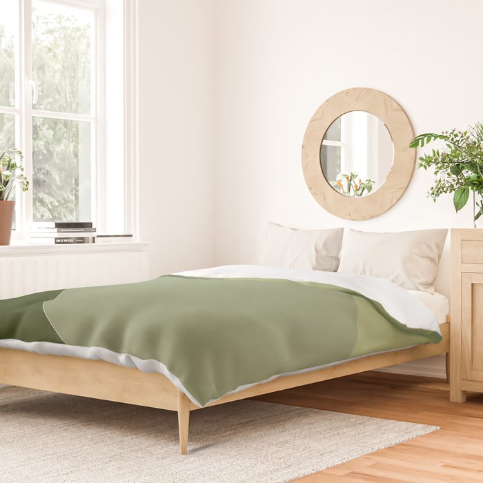 Pine Moss Sage Diagonal  Duvet Cover Gallery Image 2