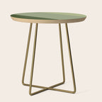 Pine Moss Sage Diagonal  Side Table Gallery Image 1