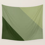 Pine Moss Sage Diagonal  Wall Tapestry Gallery Image 4