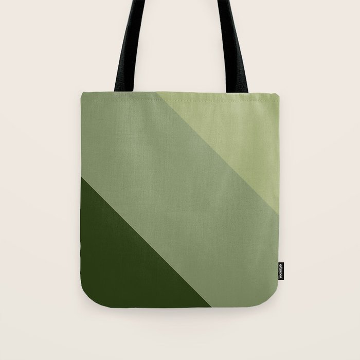 Pine Moss Sage Diagonal  Tote Bag Gallery Image 1