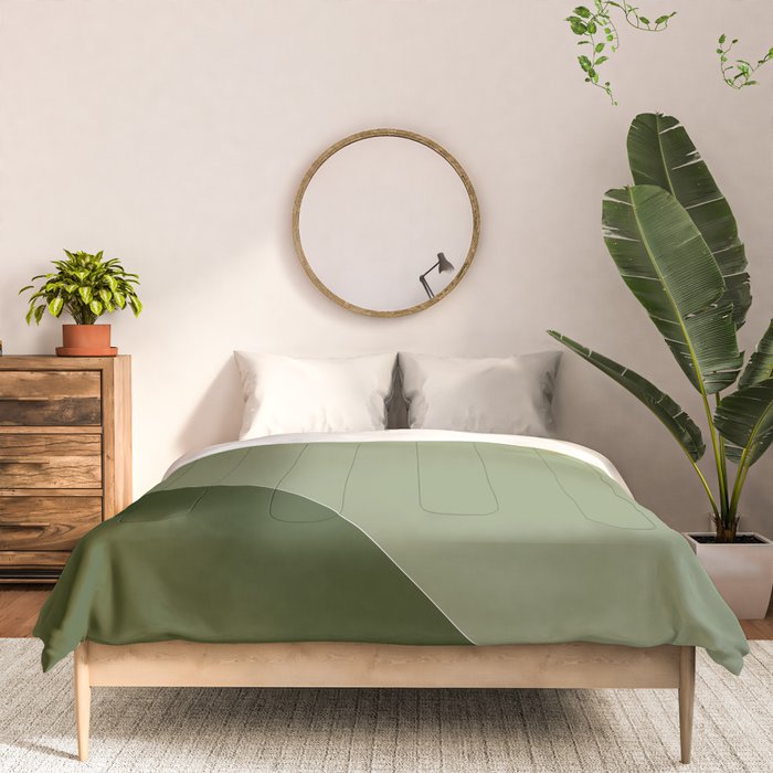 Pine Moss Sage Diagonal  Comforter Gallery Image 3