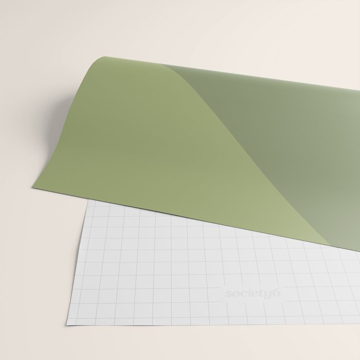 Pine Moss Sage Diagonal  Wrapping Paper Gallery Image 2