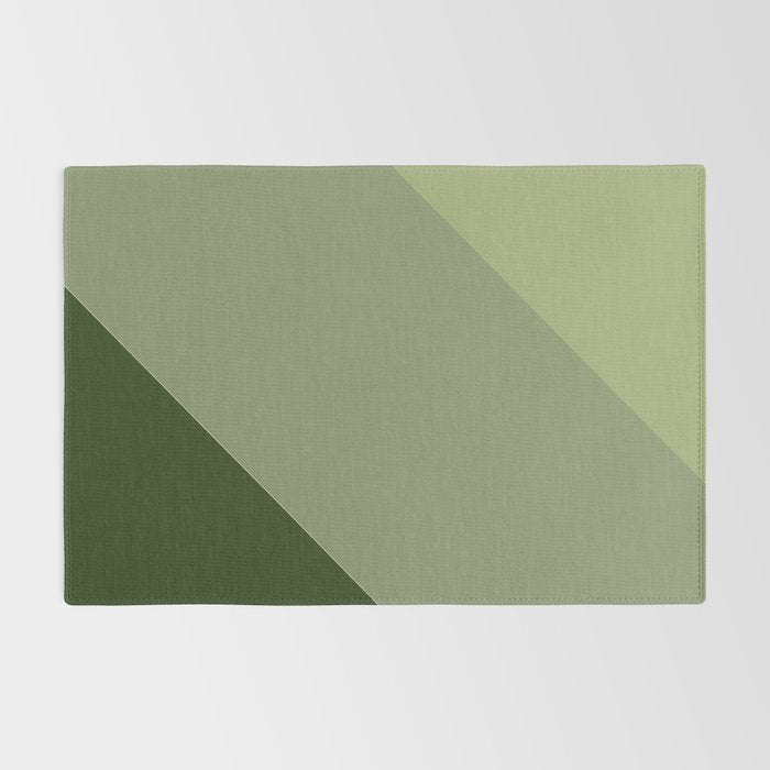 Pine Moss Sage Diagonal  Rug Gallery Image 2