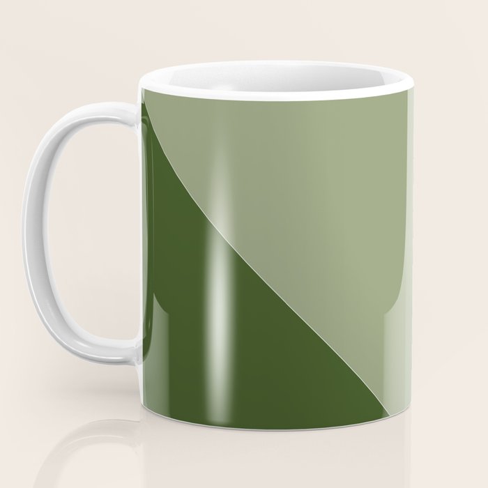 Pine Moss Sage Diagonal  Coffee Mug Gallery Image 3