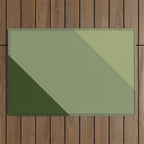 Pine Moss Sage Diagonal  Outdoor Rug Gallery Image 1