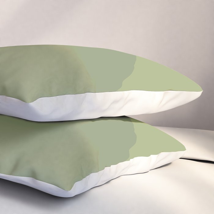 Pine Moss Sage Diagonal  Pillow Sham Gallery Image 3