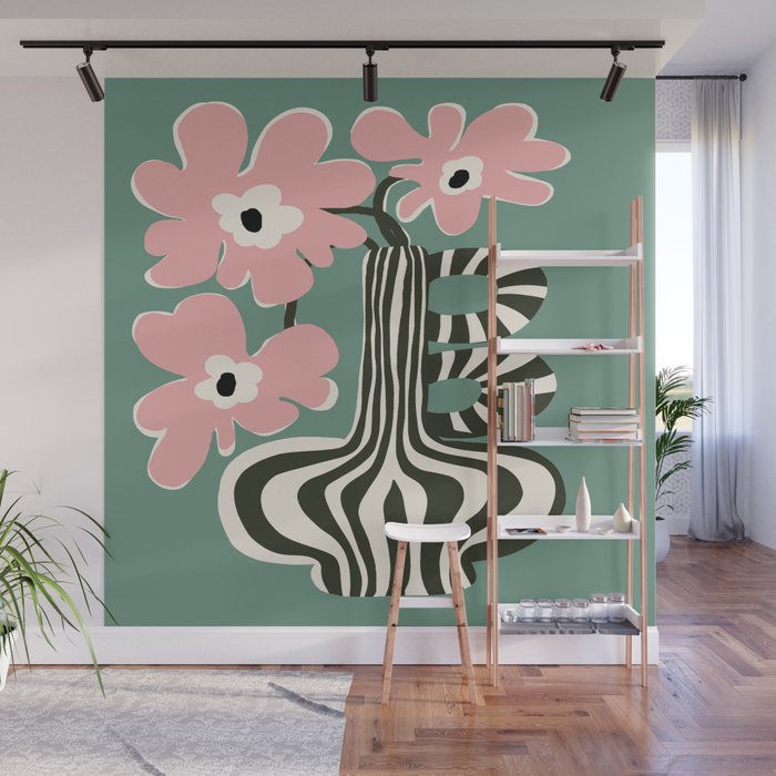 Floral strip  Wall Mural Gallery Image 1
