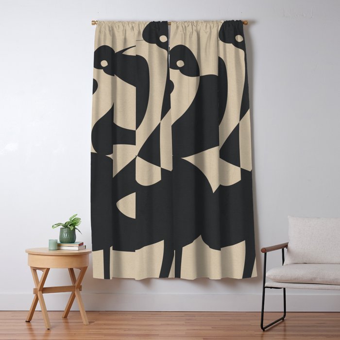 Abstract Pair Window Curtain Gallery Image 5