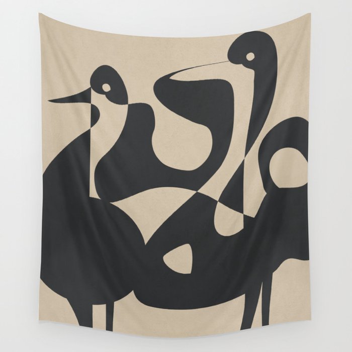 Abstract Pair Wall Tapestry Gallery Image 1