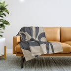 Abstract Pair Throw Blanket Gallery Image 1