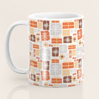 Christmas presents gray and orange pattern Coffee Mug Gallery Image 3