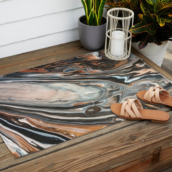 Copper and Stone Outdoor Rug Gallery Image 2