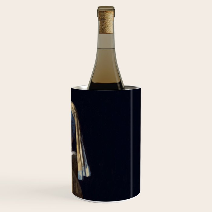 Girl with Pearl Earing Blowing Gum Wine Chiller Gallery Image 3