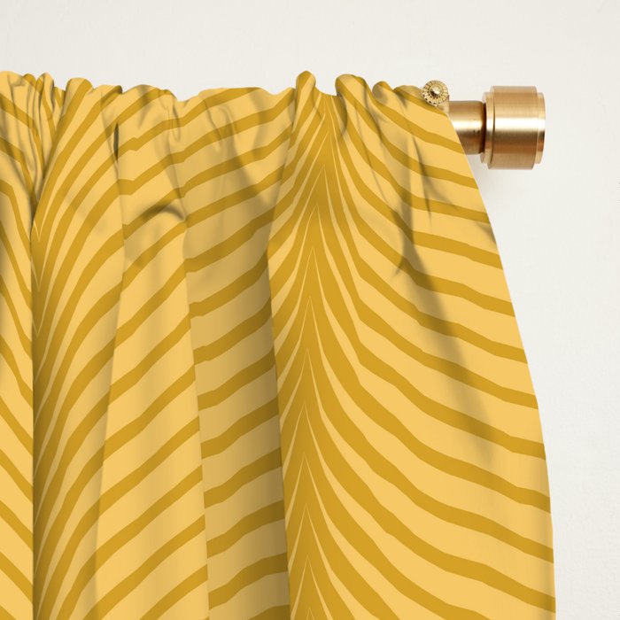 Elysian IX Golden Yellow Window Curtain Gallery Image 2