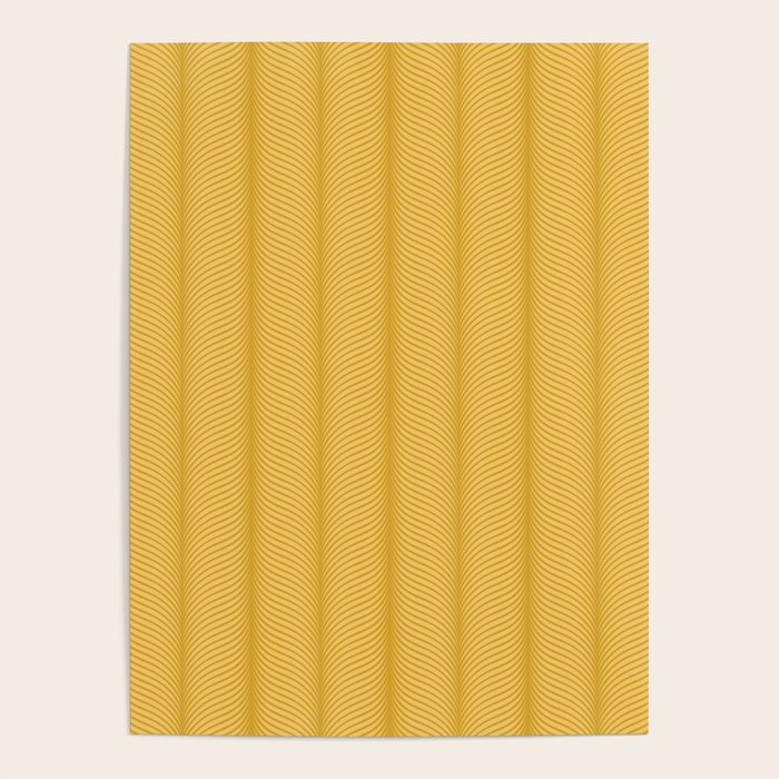 Elysian IX Golden Yellow Poster Gallery Image 4