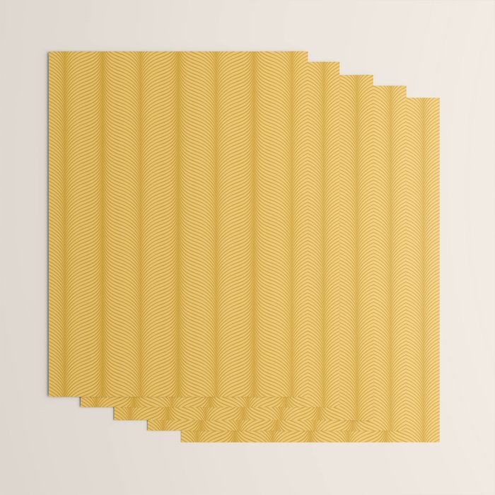 Elysian IX Golden Yellow Wrapping Paper Gallery Image 3