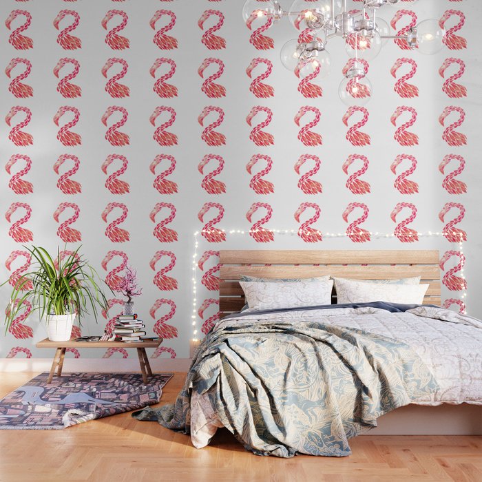 Miami Flamingo - Pink OmbrÃ© Wallpaper Gallery Image 3