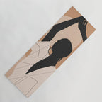 Minimal Abstract Art Sunset Girl 2 Yoga Mat Gallery Image 1