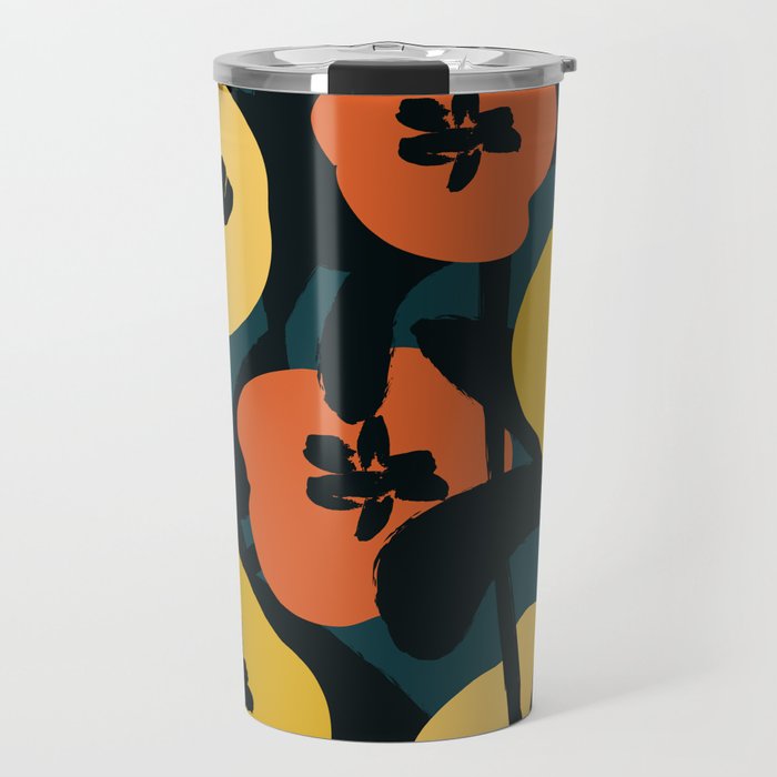 Midnight Flowers Travel Mug Gallery Image 1