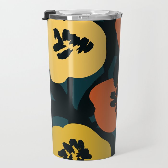 Midnight Flowers Travel Mug Gallery Image 3